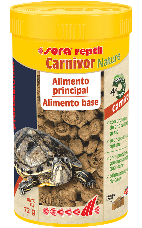 SERA Reptil Carnivor Nature 250ml Comida para Tortugas acuáticas